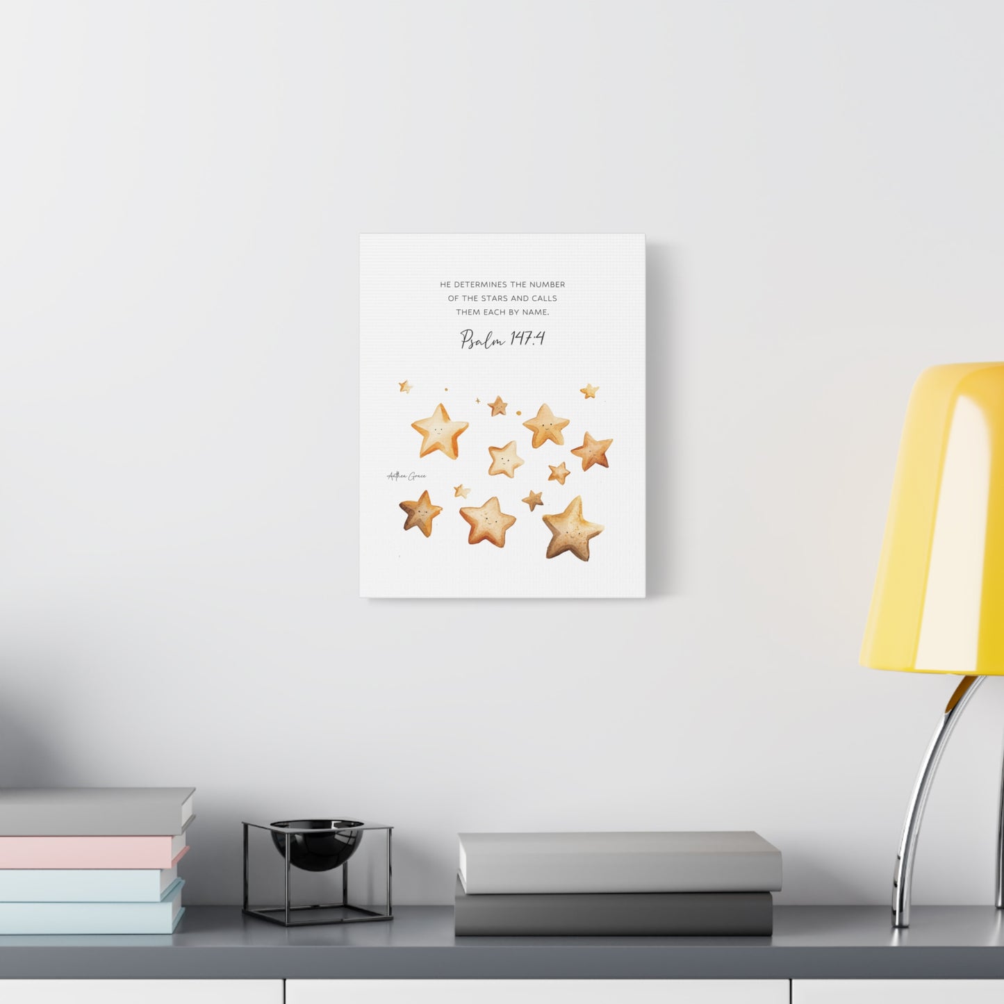 Psalm 147:4 Wall Art Canvas
