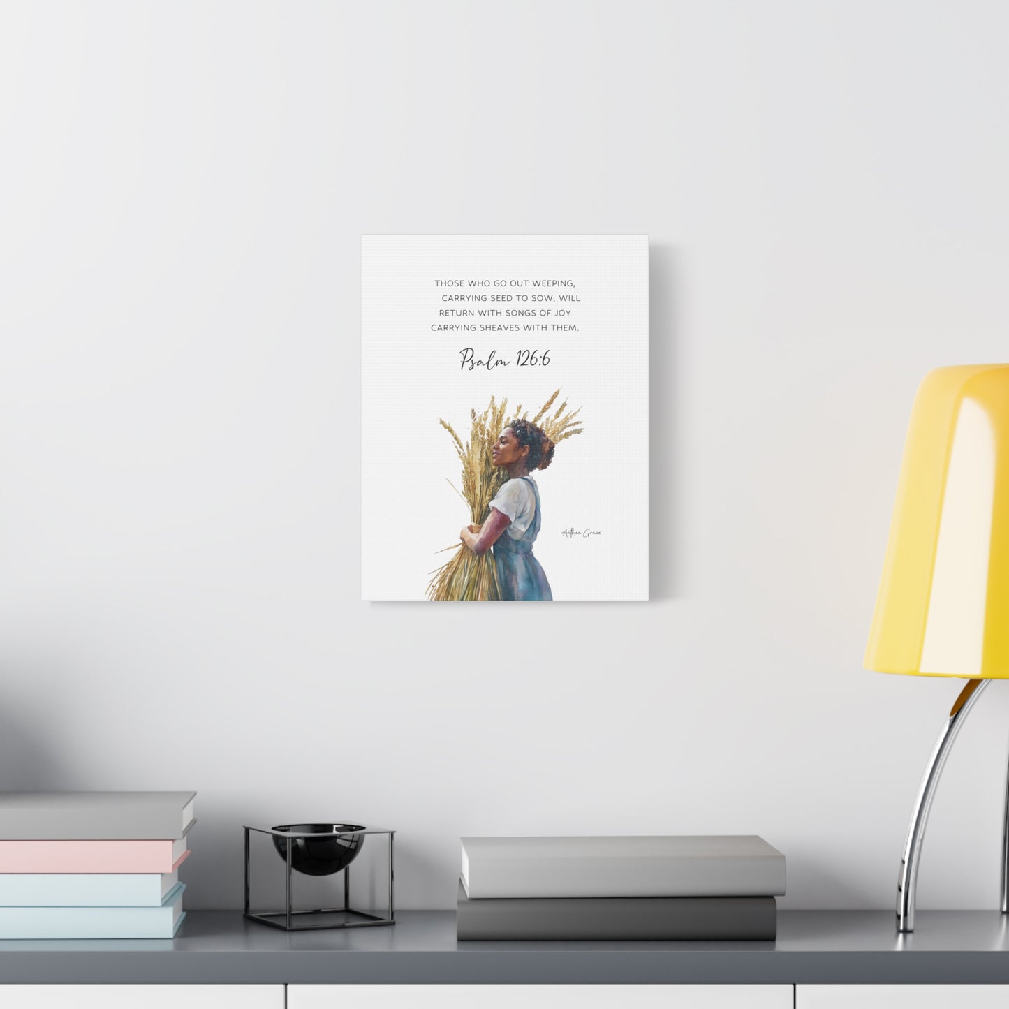 Psalm 126:6 Wall Art Canvas